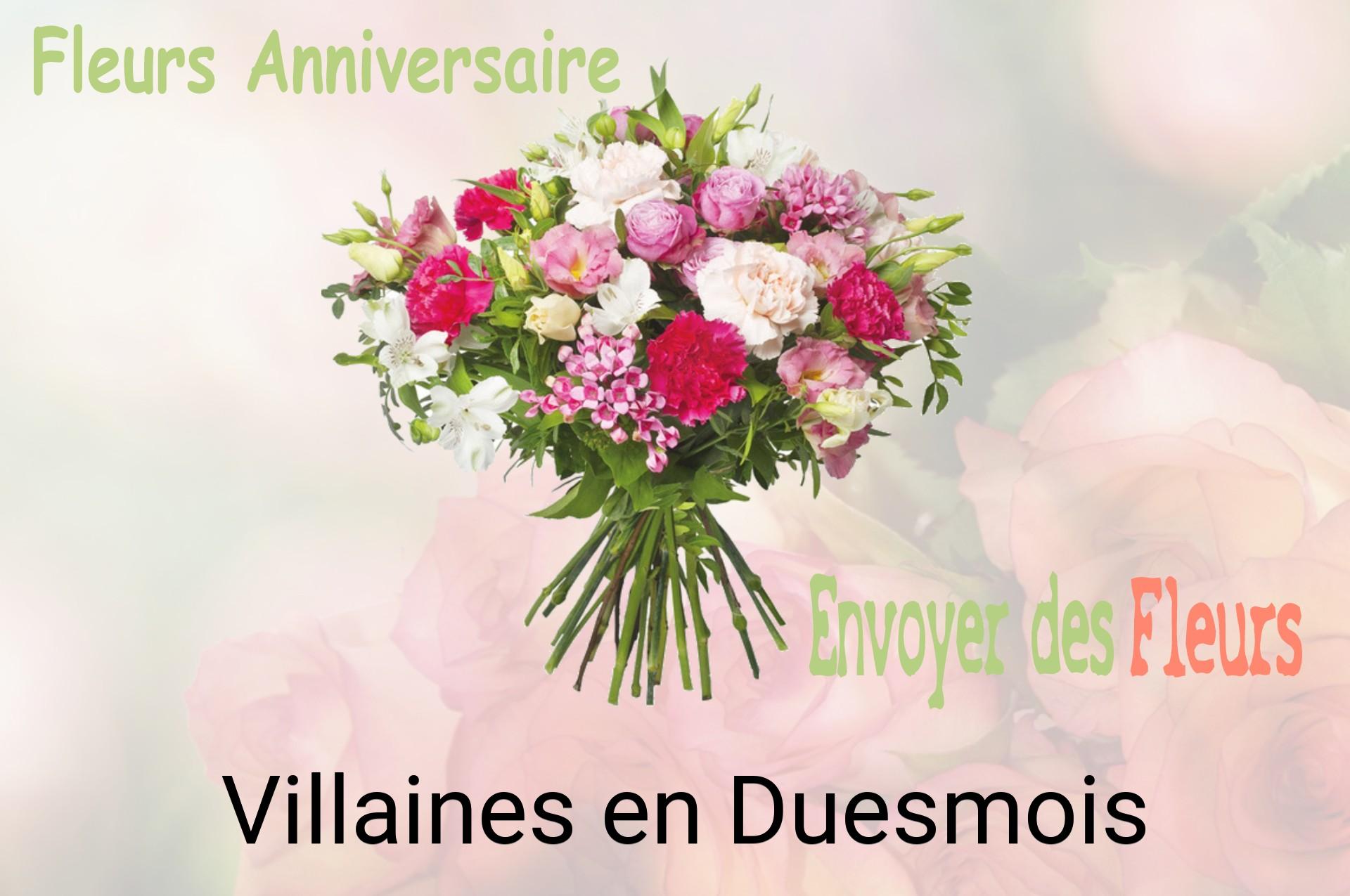 Bouquet de fleurs d’anniversaire livré à Villaines-en-Duesmois