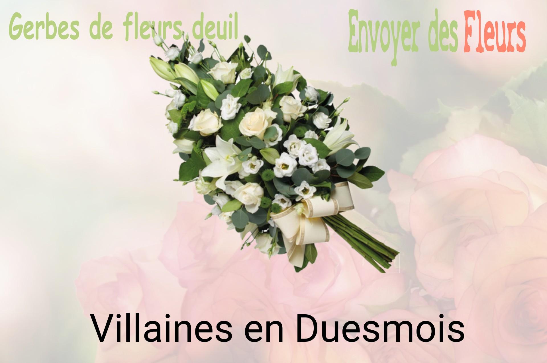 Gerbe de fleurs de deuil livrée à Villaines-en-Duesmois
